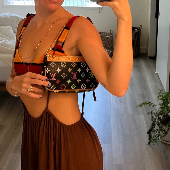 Louis Vuitton x Takashi Murakami. Vintage mini pouchette. In great condition! - Picture 6 of 7